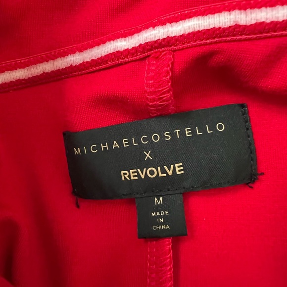 Revolve x michael Costello red Audrey dress medium off the shoulder - Picture 3 of 3